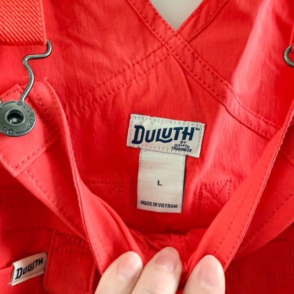 Duluth Trading Co Red Shortalls (Overalls) - Picture 5 of 9